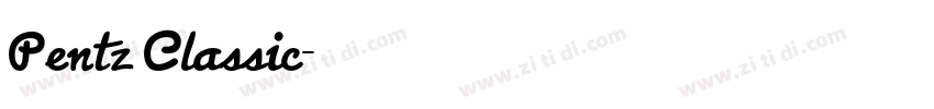 Pentz Classic字体转换
